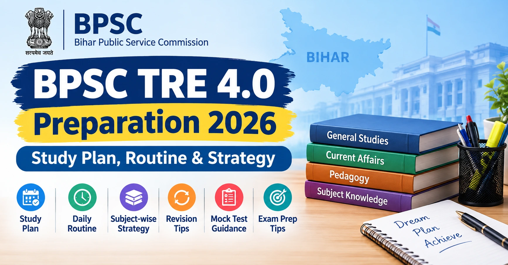 BPSC TRE 4.0 Preparation 2026: Study Plan, Routine & Strategy