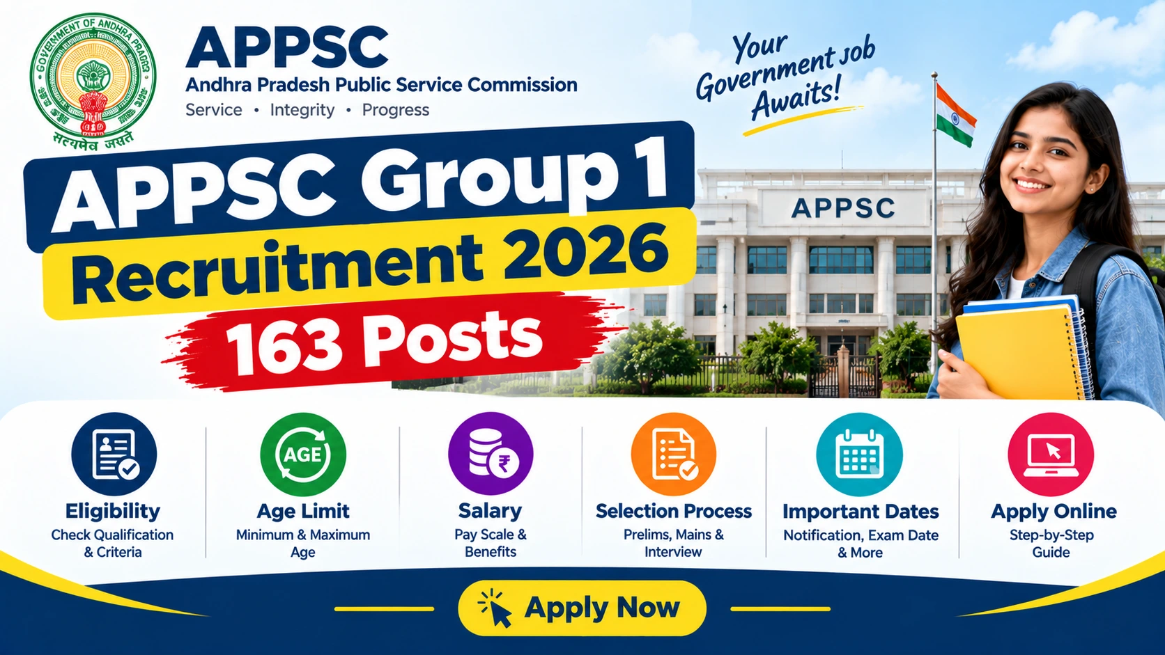 APPSC Group 1 Recruitment 2026 – 163 Posts, Apply Online